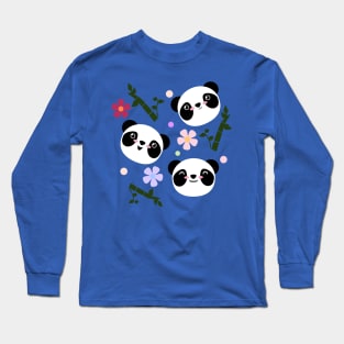 Kawaii Panda Faces Long Sleeve T-Shirt